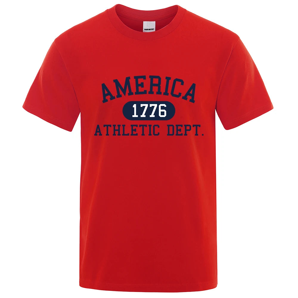 Camiseta de Algodón con Estampado de Letras | Streetwear Transpirable