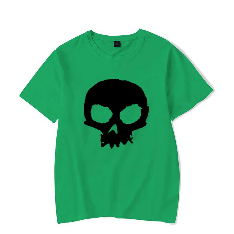 Camiseta Oversized Calavera Gráfica Hombre — Streetwear Casual