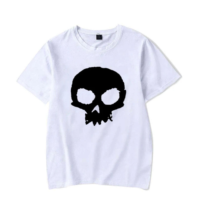 Camiseta Oversized Calavera Gráfica Hombre — Streetwear Casual