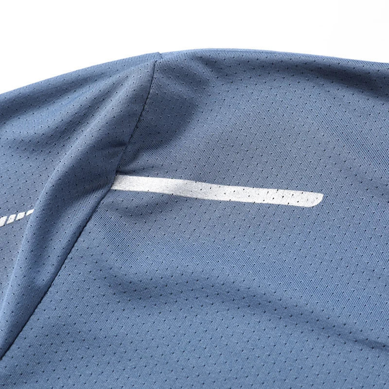 Camiseta Deportiva de Secado Rápido para Hombre — Transpirable, Manga Corta, Tallas M a 5XL