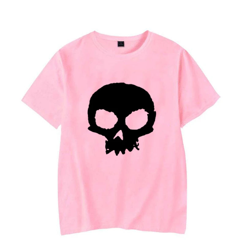Camiseta Oversized Calavera Gráfica Hombre — Streetwear Casual