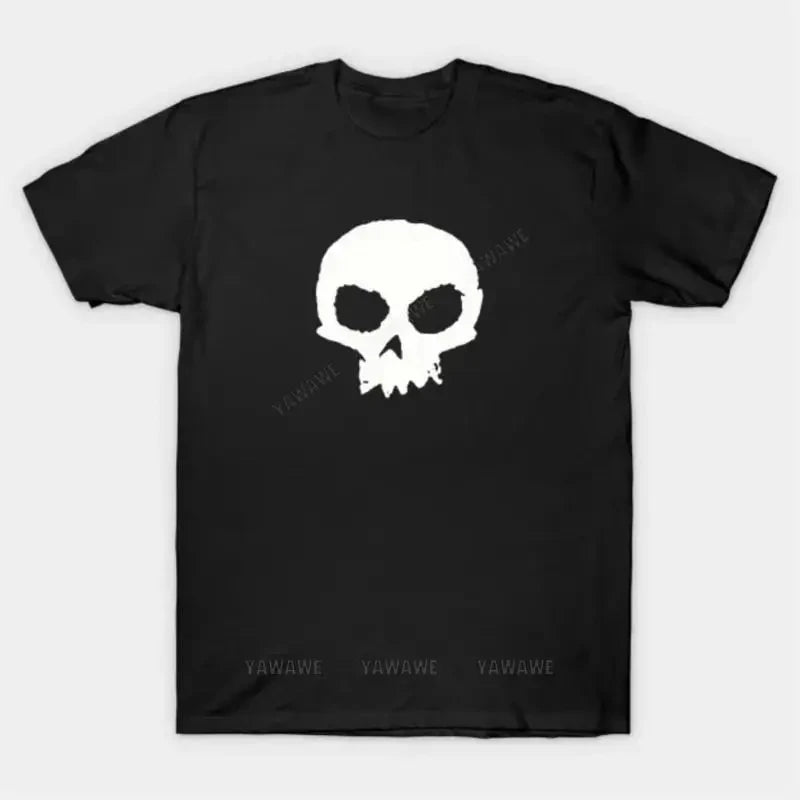 Camiseta Oversized Calavera Gráfica Hombre — Streetwear Casual