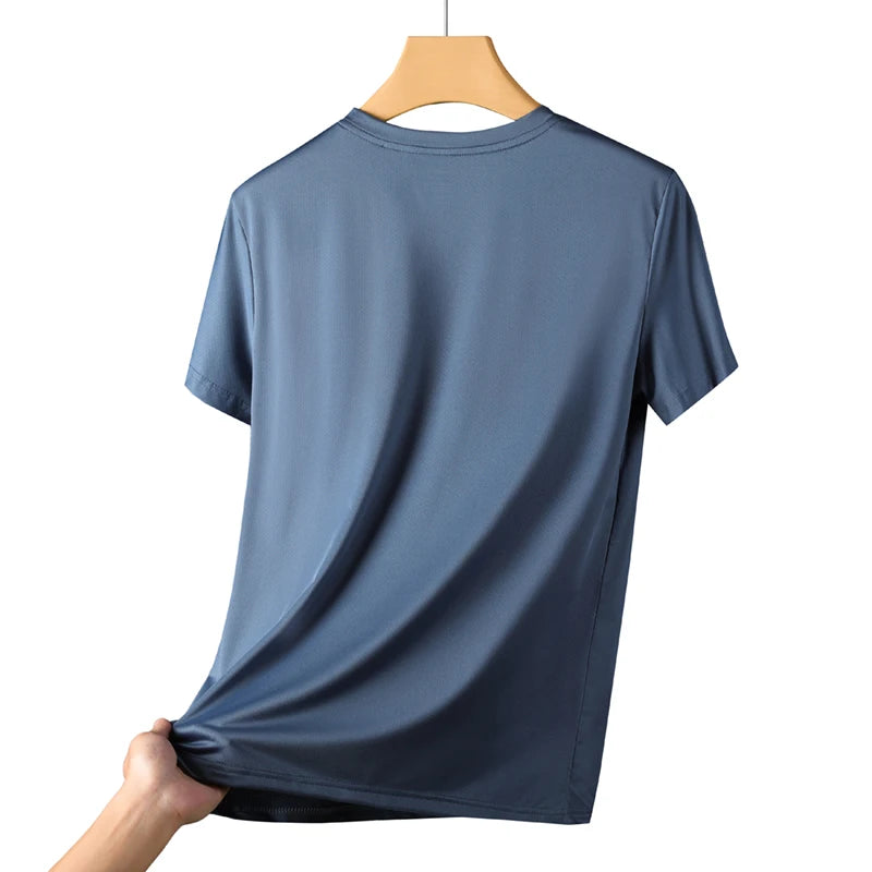 Camiseta Deportiva de Secado Rápido para Hombre — Transpirable, Manga Corta, Tallas M a 5XL