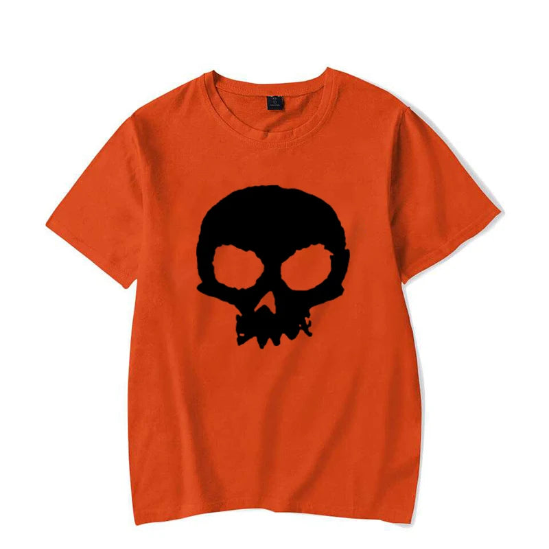 Camiseta Oversized Calavera Gráfica Hombre — Streetwear Casual
