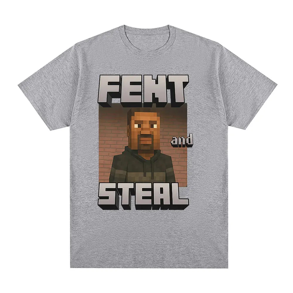 Camiseta Meme Gráfico Oversized | 100% Algodón Streetwear Vintage | Manga Corta