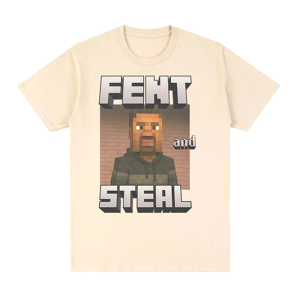 Camiseta Meme Gráfico Oversized | 100% Algodón Streetwear Vintage | Manga Corta
