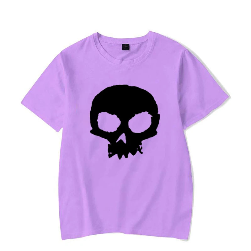 Camiseta Oversized Calavera Gráfica Hombre — Streetwear Casual