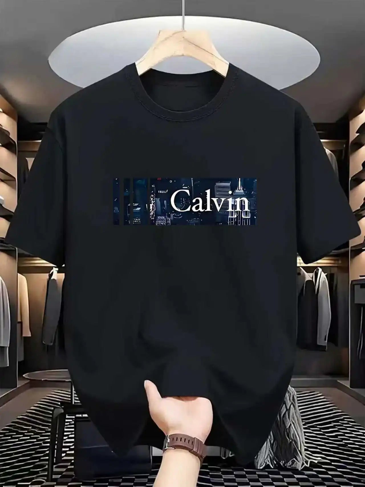 Camiseta Gráfica Hombre Manga Corta — Streetwear Casual Verano