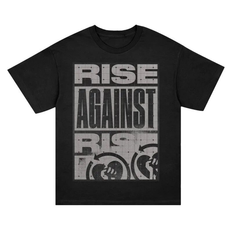 Camiseta Vintage Rise Against Chicago — Punk Streetwear Unisex