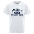 Camiseta de Algodón con Estampado de Letras | Streetwear Transpirable