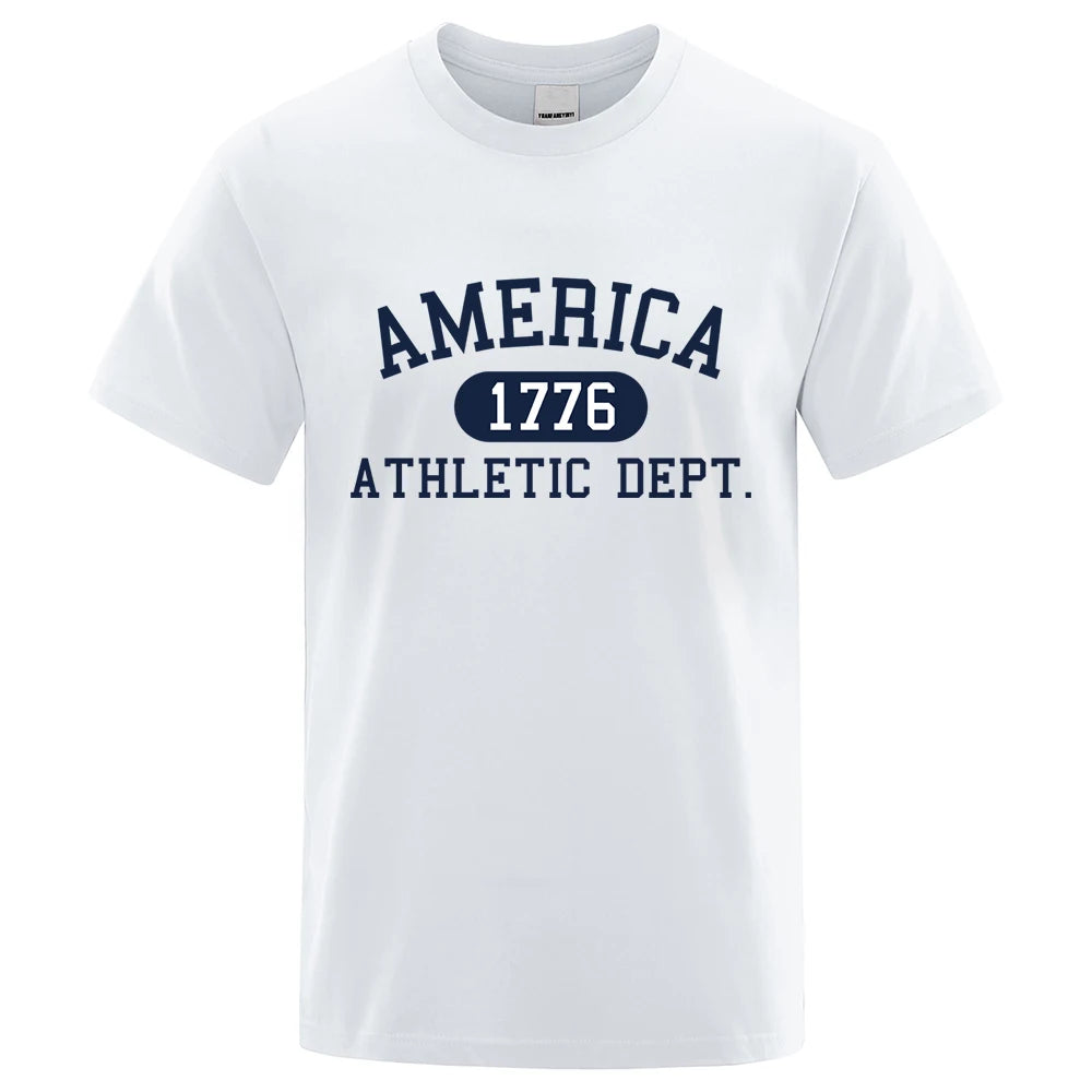Camiseta de Algodón con Estampado de Letras | Streetwear Transpirable