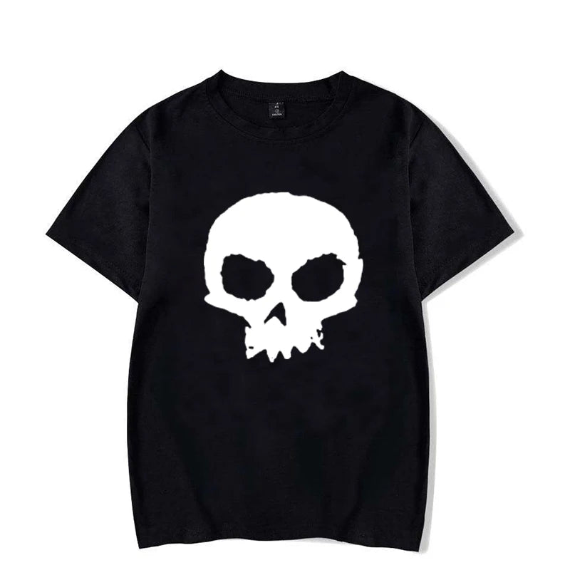 Camiseta Oversized Calavera Gráfica Hombre — Streetwear Casual