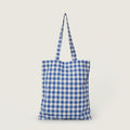 Tote bag Vichy «Cuadro vichy azul»