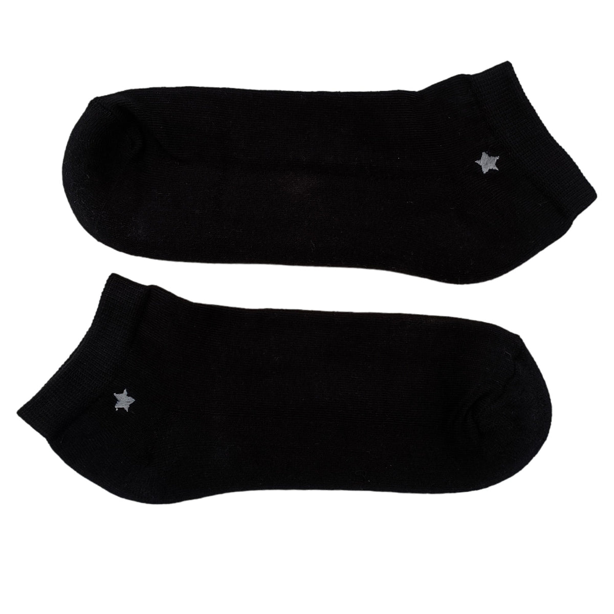 Tobillero Deportivo Negro Bordado Estrella