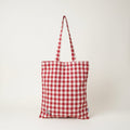 Tote bag Vichy «Cuadro vichy rojo»