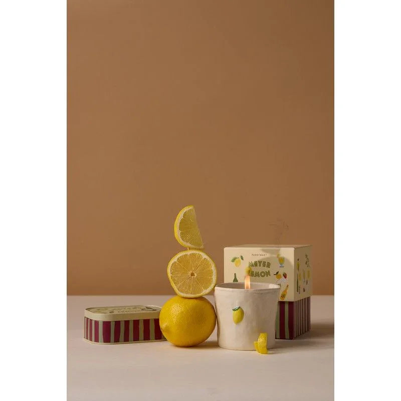 Vela de Cerámica Paddywax Bistro 226g - Limón Meyer | Frescura Cítrica y Diseño Artesanal
