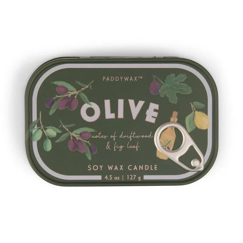 Vela en Lata Paddywax Bistro 127g - Higo & Oliva | Aroma Gourmet y Diseño Encantador