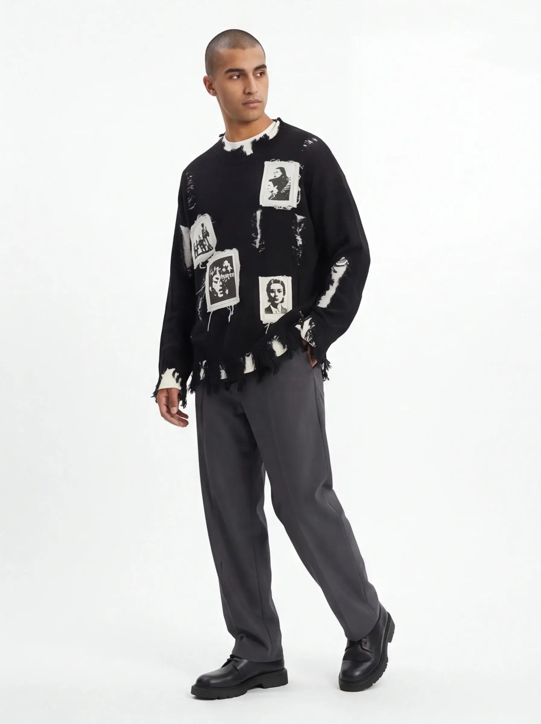 Grozavu Combed Tailored Sweatshirt
