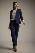 Blazer de mujer entallada Azul Marino