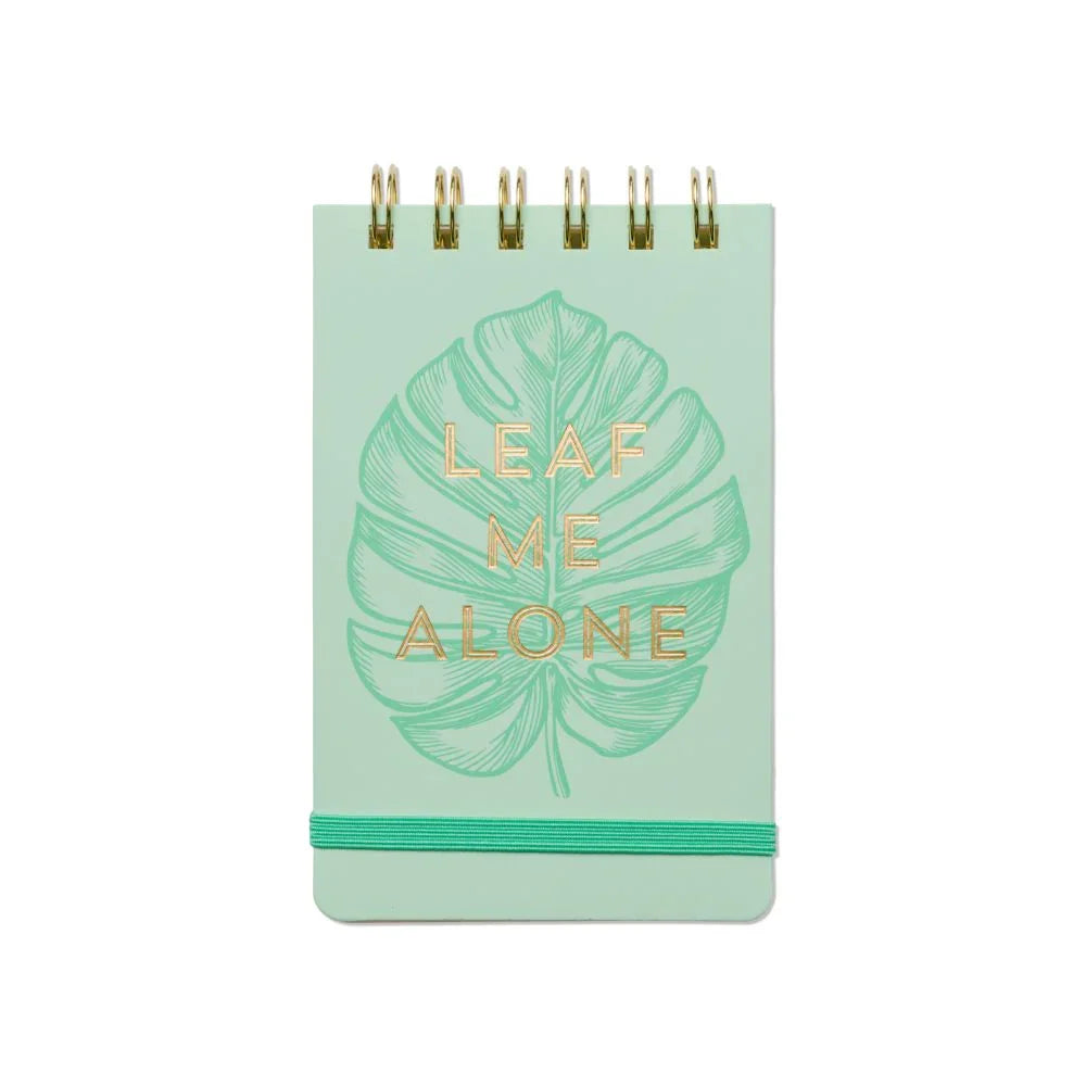 Bloc de Notas Vintage Sass - Leaf Me Alone | Diseño Divertido y Elegante para Amantes de las Plantas