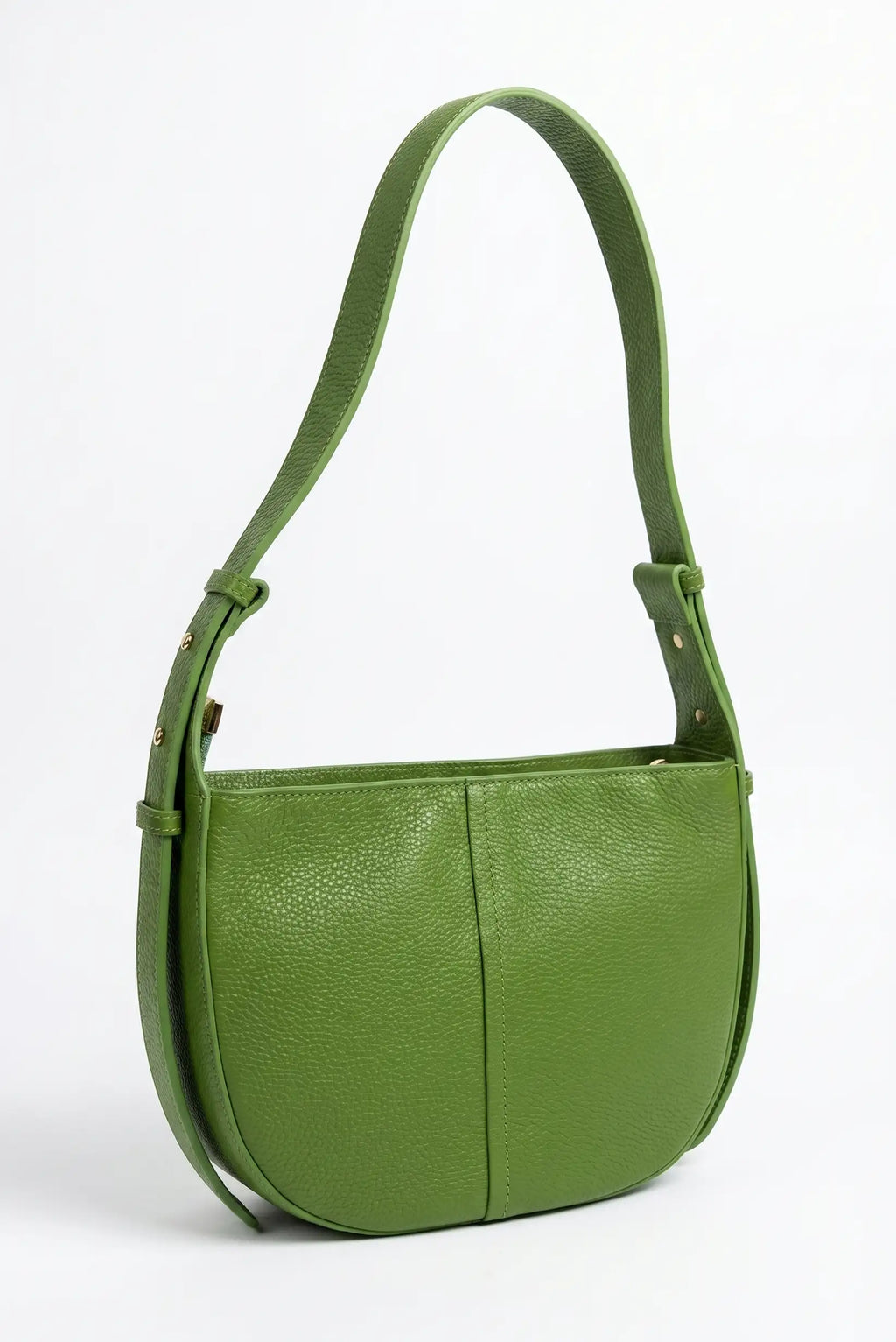 Bolso de Hombro Mediano Verde de Piel Mujer