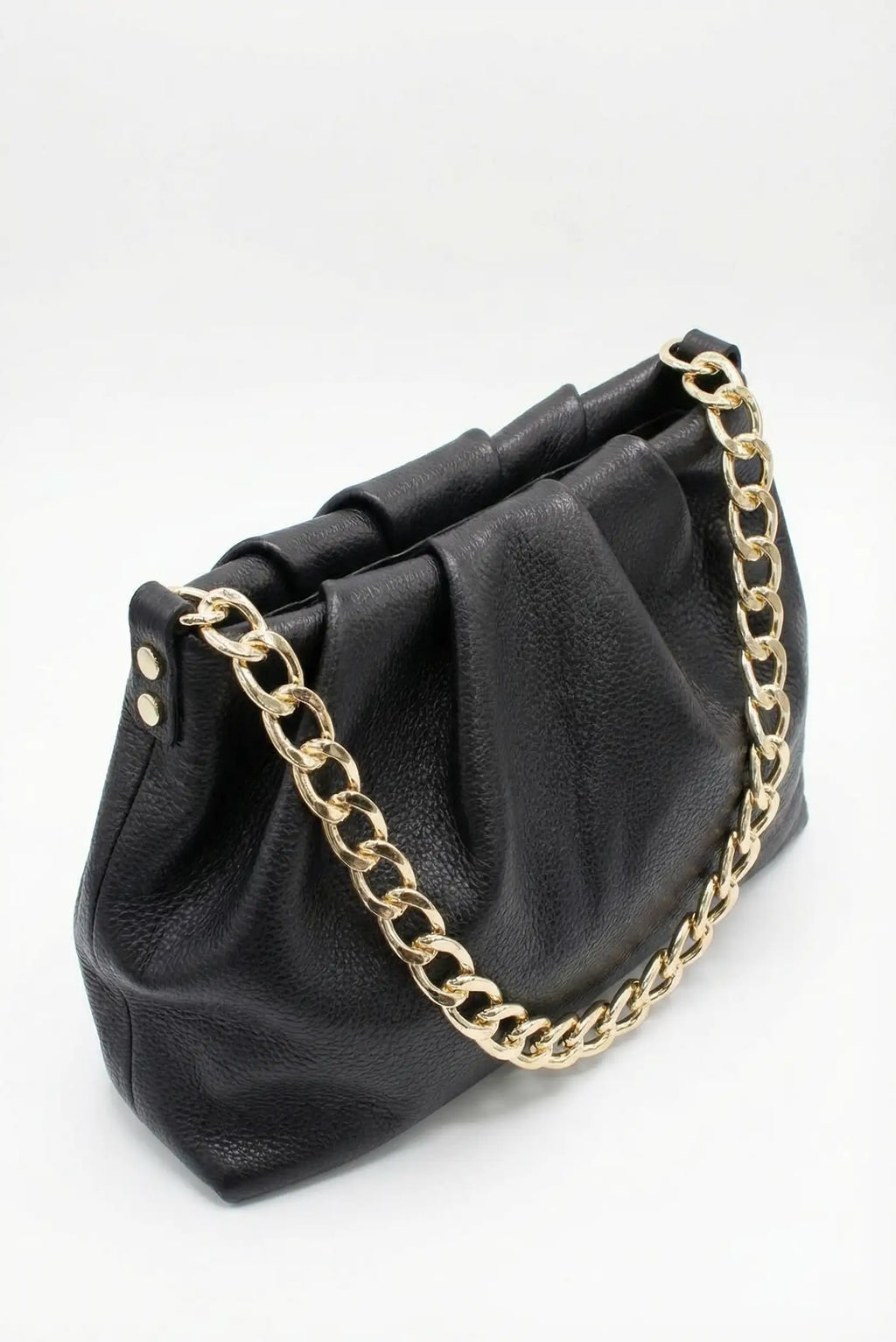 Bolso bandolera y de hombro con cadena dorada