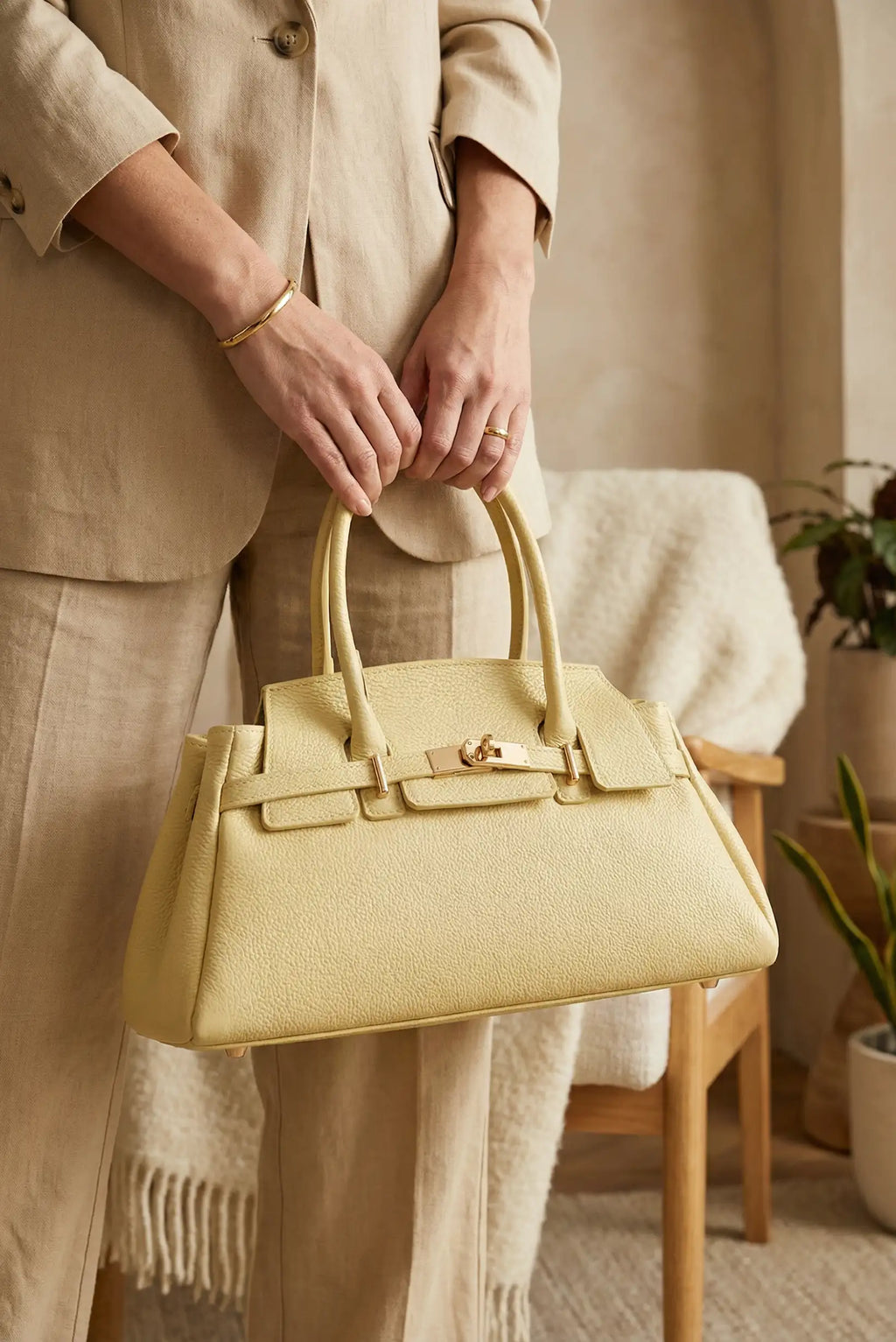 Bolso mujer mediano de mano y bandolera piel