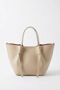 Bolso mujer grande de mano y hombro piel