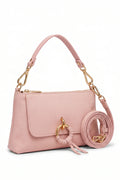 Bolso pequeño bandolera broche dorado fabricado en piel