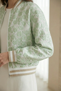 Bomber mujer floral Blooom Verde clara Primavera