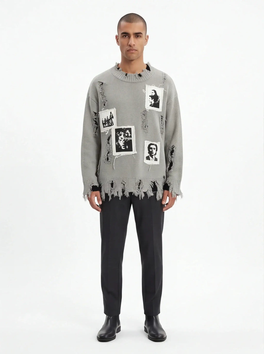 Grozavu Combed Tailored Sweatshirt