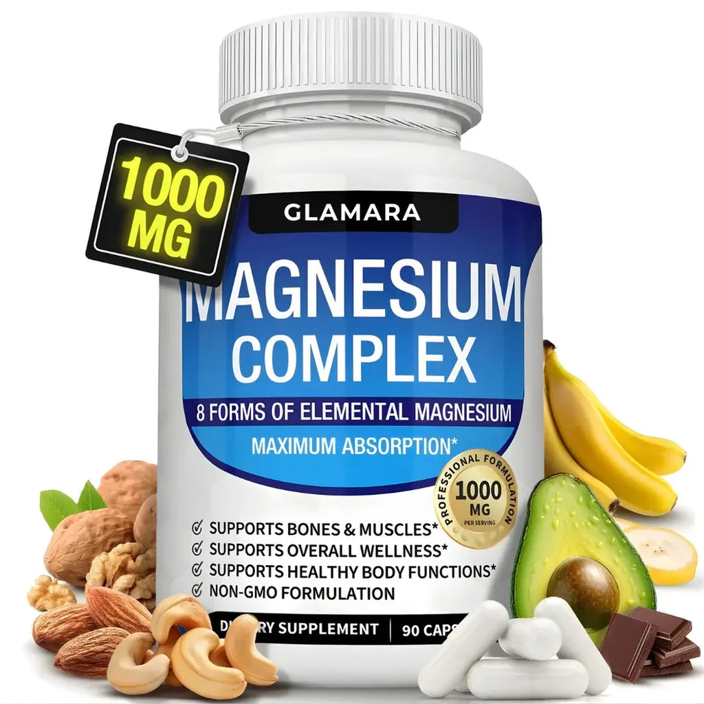 Suplementos de Magnesio 90 capsulas 1000mg