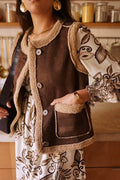 Chaleco Marrón Borreguito Mujer Estilo Boho Otoño Cozy Chic