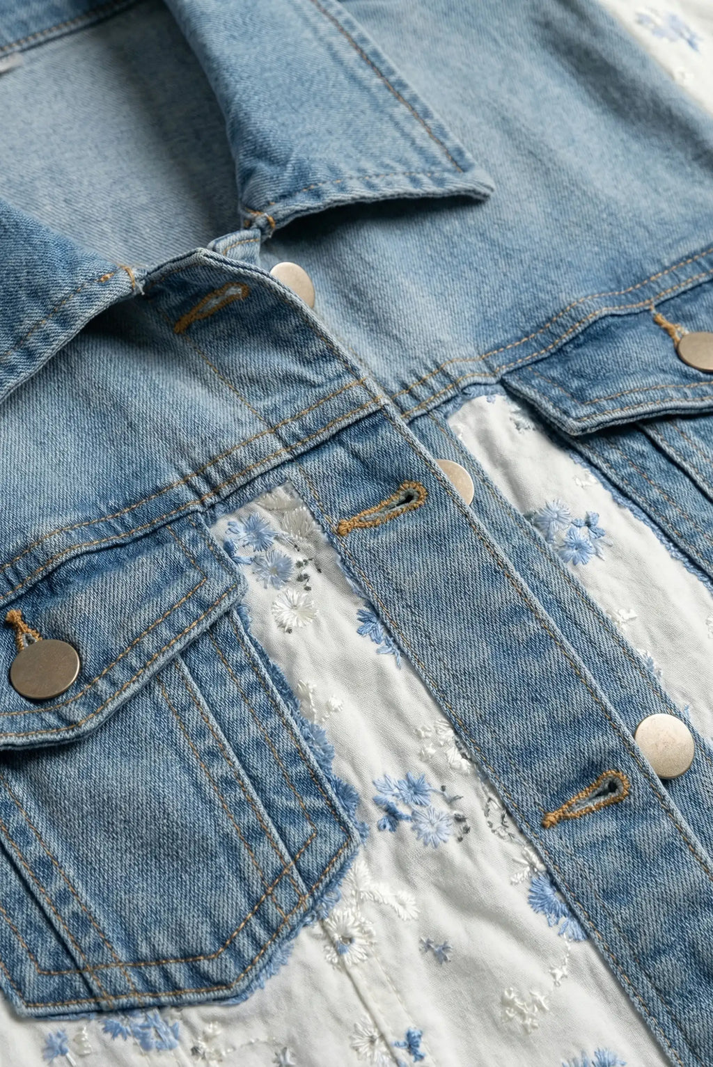 Chaqueta Vaquera Azul & Blanca Saint-Tropez
