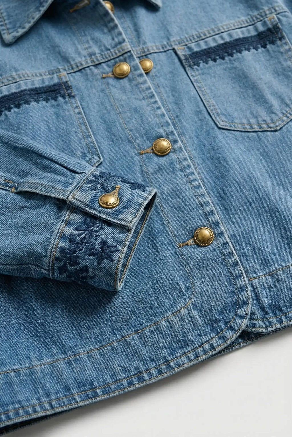 Chaqueta Vaquera Mujer Denim Azul Corte Recto Colección Setenil