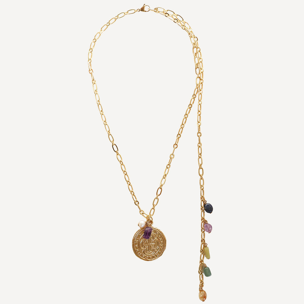 Collar largo COOL Moneda