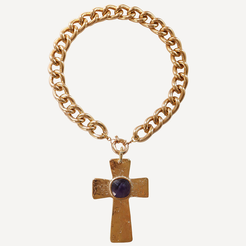 Collar MET CADENA CRUZ