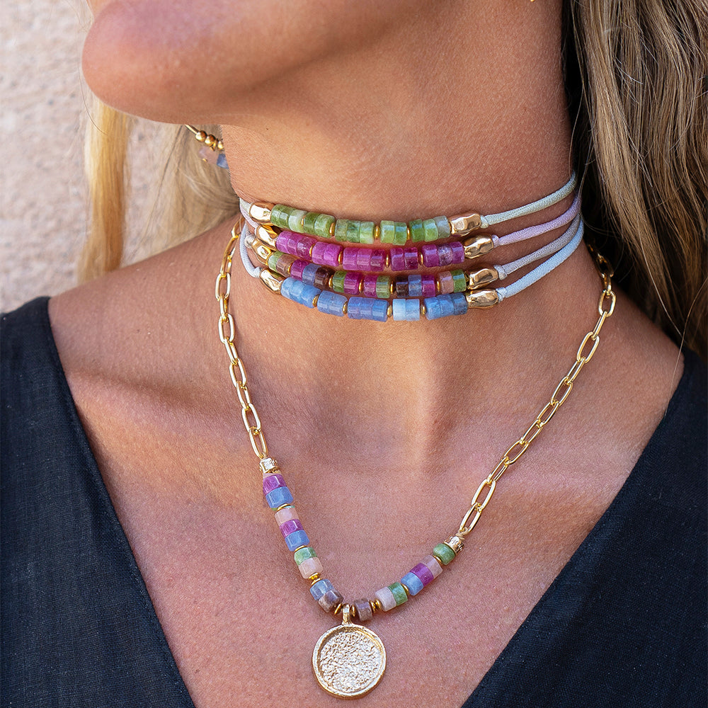 Collar piedra natural ROUN