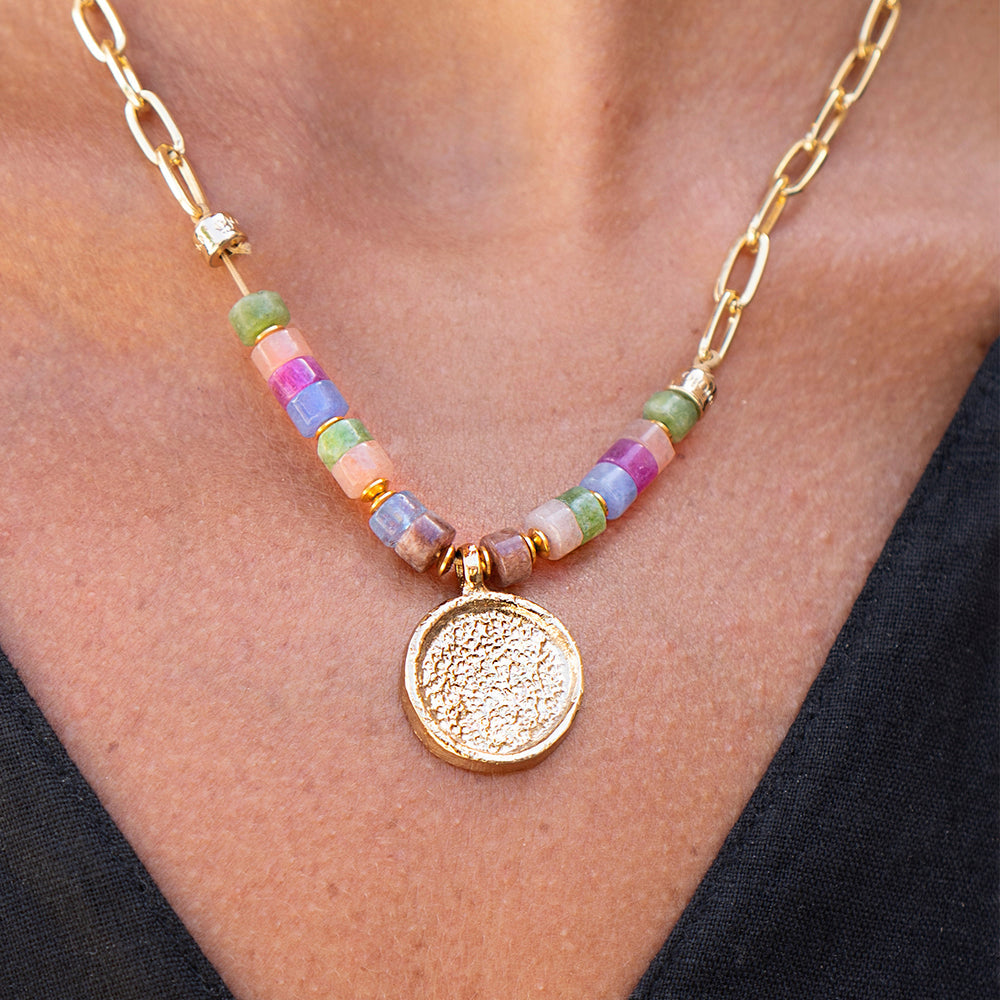 Collar piedra natural ROUN