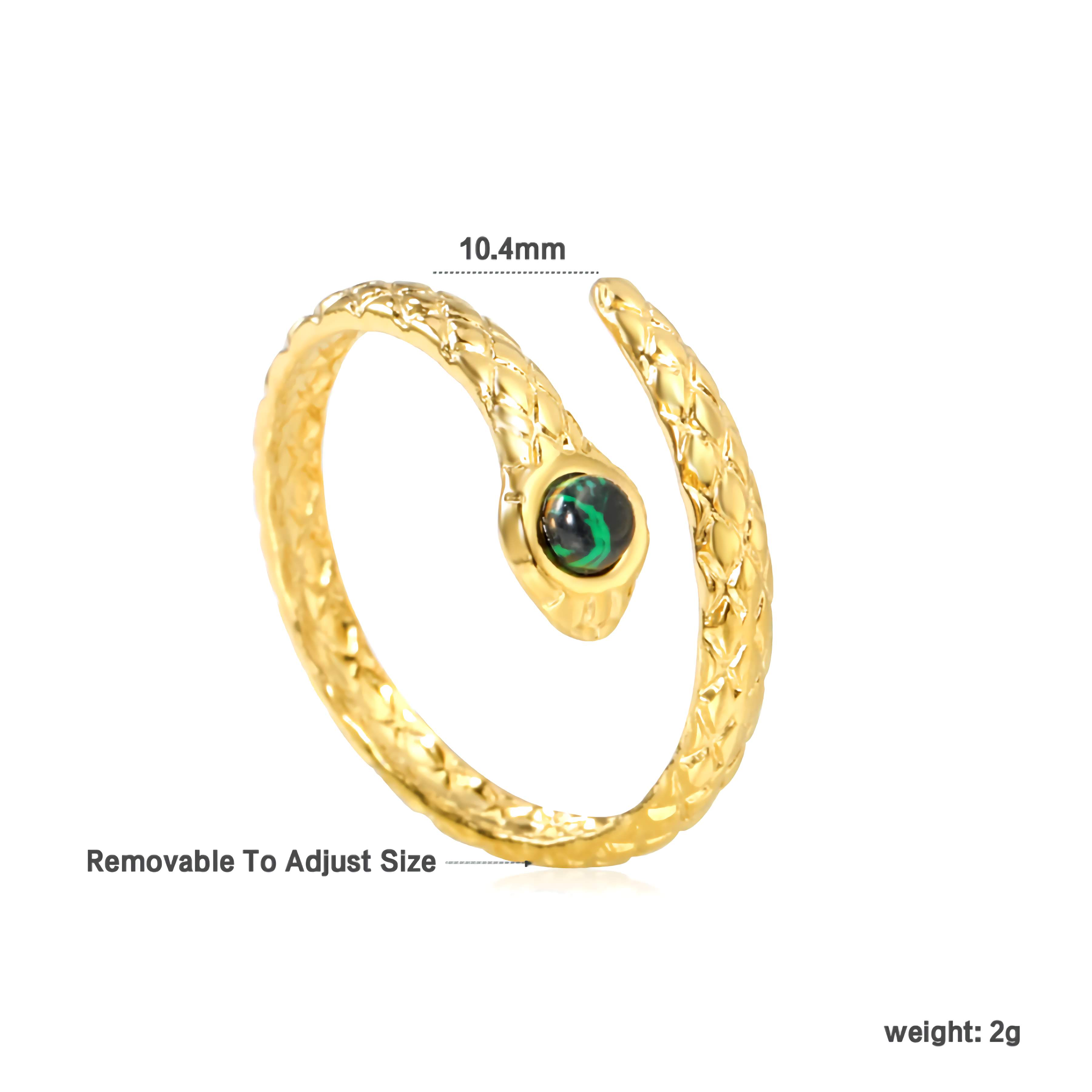 Anillo Mystère de Cobra Doré