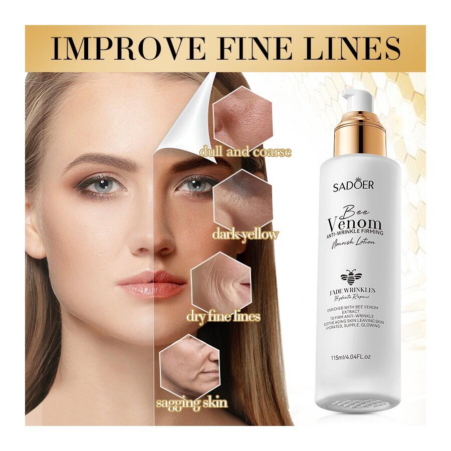 Loción Nutritiva Reafirmante Antiarrugas con Veneno de Abeja (115ml) – Lifting Natural y Hidratación Profunda