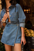 Falda pantalon denim Primavera Verano