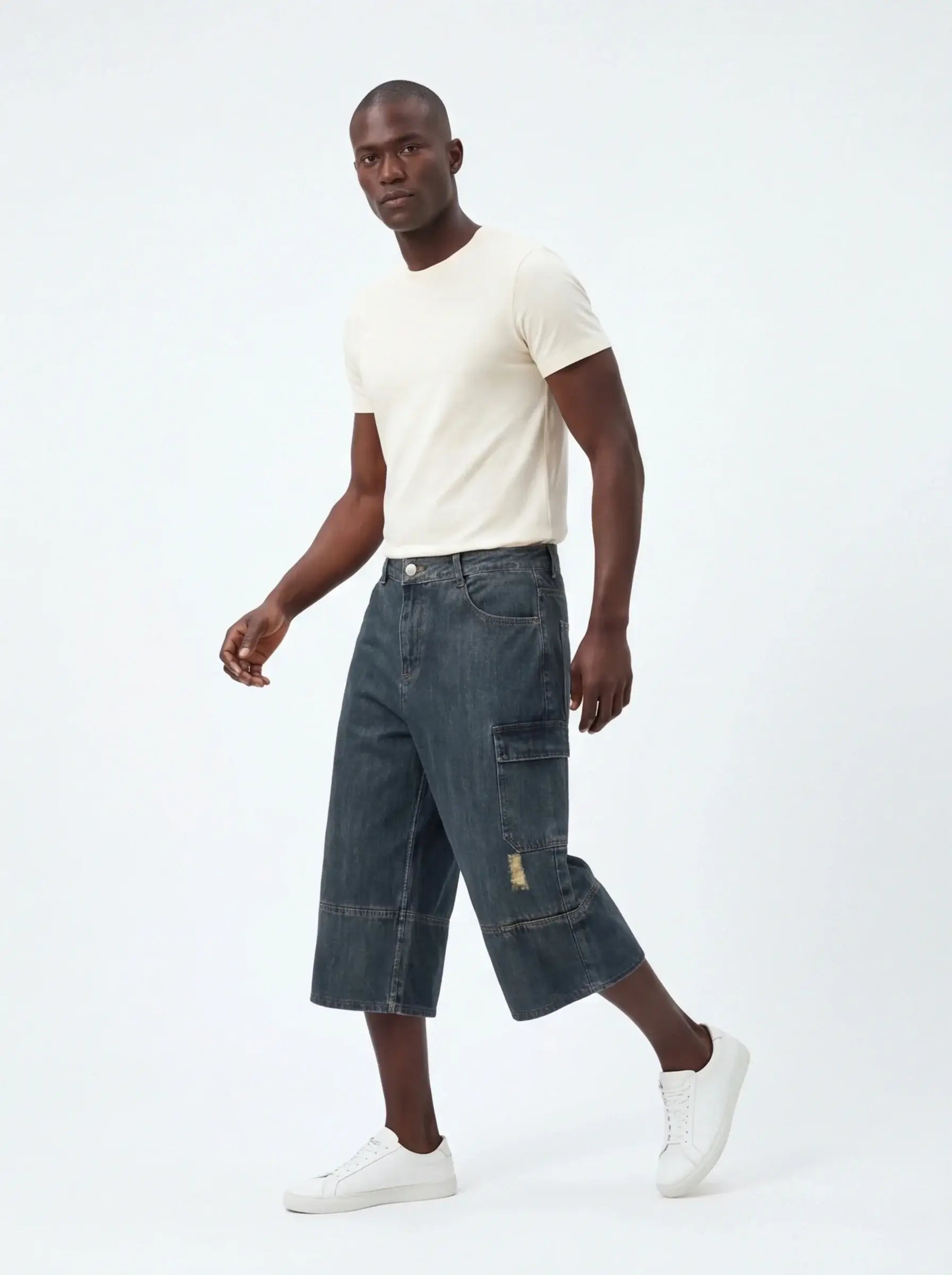 Pantalones Tres Cuartos Elevados – Algodón Egipcio para Total Libertad de Movimiento