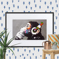 Cuadro decorativo con paspartú Monkey Musci