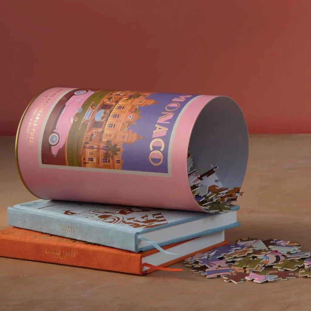 Puzzle en Tubo 500 Piezas - Mónaco | Diseño Vintage y Elegante
