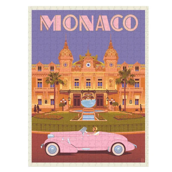 Puzzle en Tubo 500 Piezas - Mónaco | Diseño Vintage y Elegante