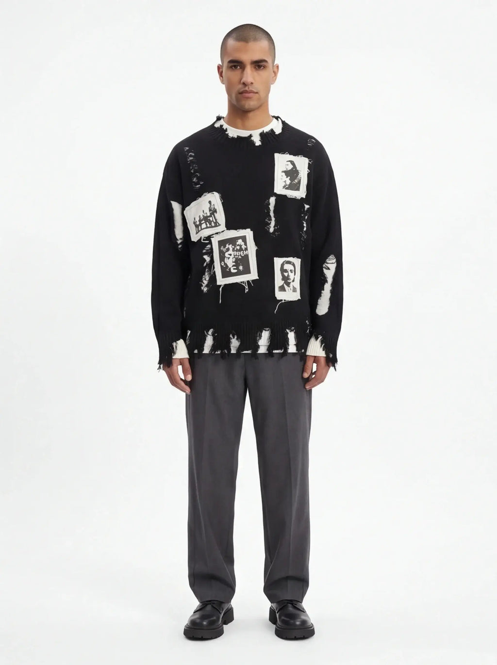 Grozavu Combed Tailored Sweatshirt