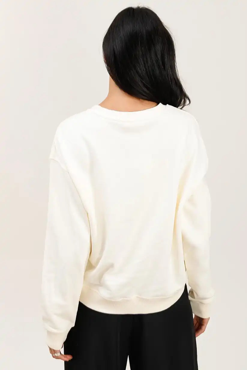 Sudadera Mujer Gatos Ilustrados Algodón Suave Casual Moderna