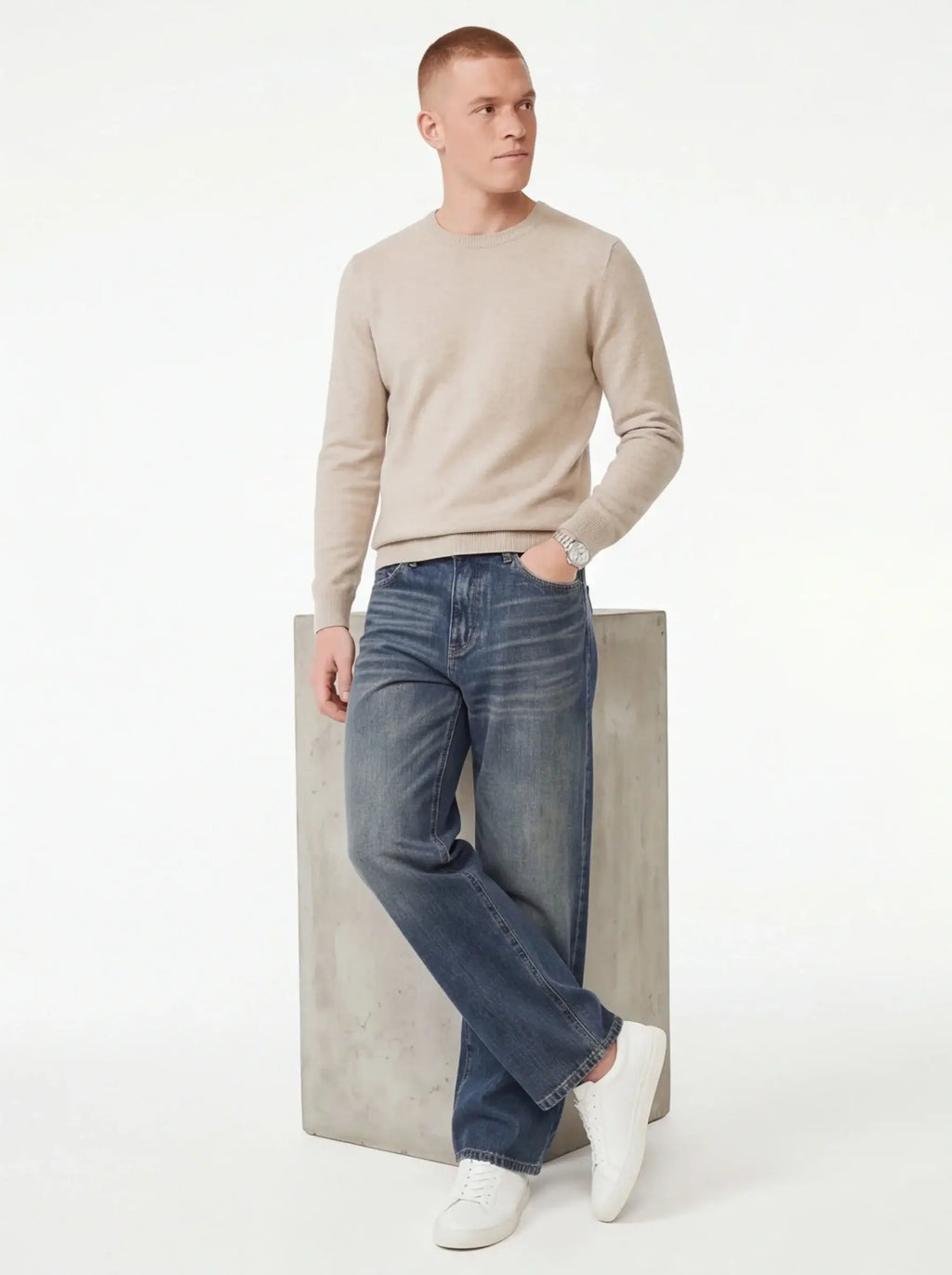 Matte Structured Jeans