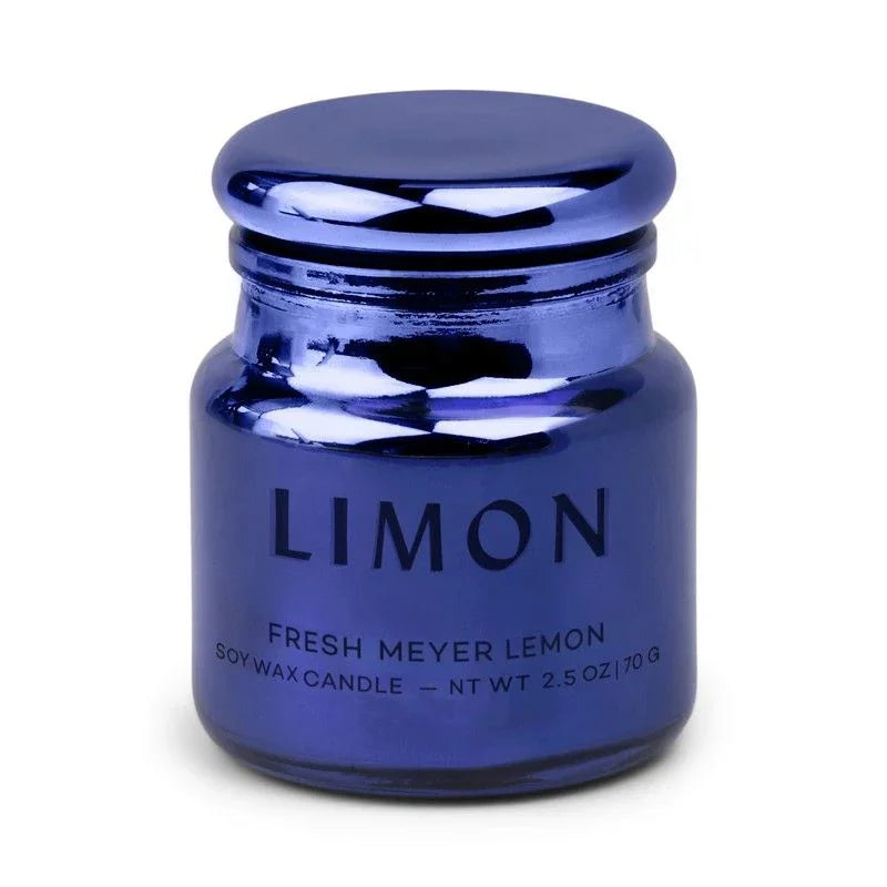 Vela en Vaso Metálico Paddywax Chroma 71g - Limón Meyer | Aroma Cítrico y Diseño Vibrante
